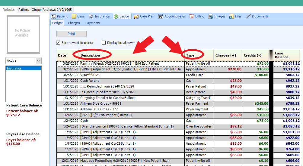 Understanding A Patient's Ledger CoAction Software, Inc.