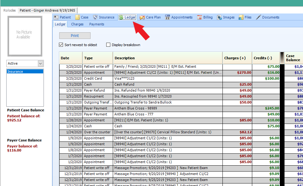 Understanding A Patient's Ledger CoAction Software, Inc.
